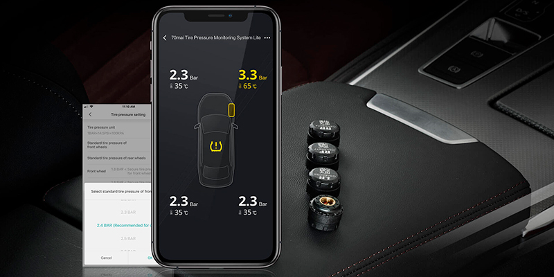 Датчик давления в шинах Xiaomi 70mai Tire Pressure Monitoring System Lite