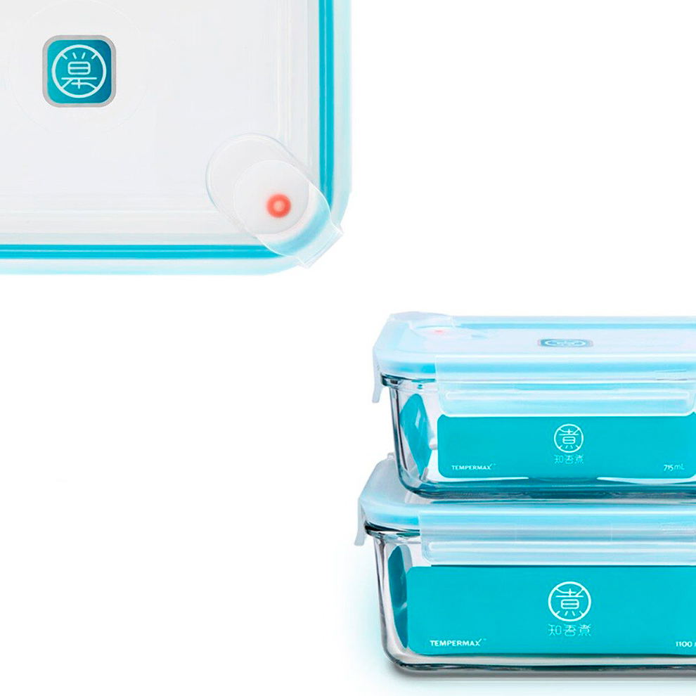 Стеклянный контейнер для еды Xiaomi Anti-Drop Glass Crisper