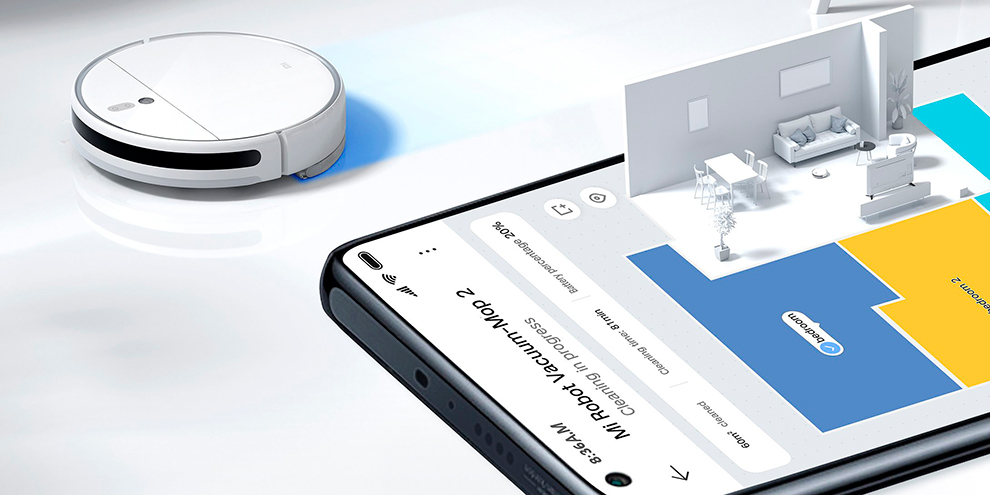 Робот-пылесос Xiaomi Mijia Robot Vacuum Mop 2 (STYTJ03ZHM) BHR5055EU