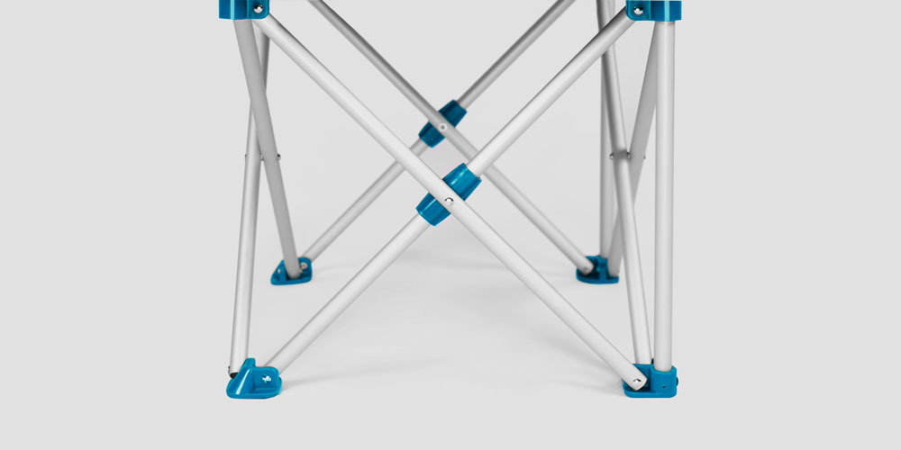 Стул Xiaomi ZaoFeng Ultralight Aluminium Folding Chair (Бирюзовый)