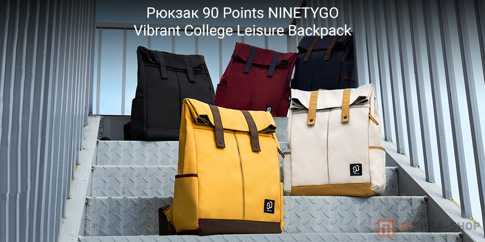 90 Points NINETYGO Vibrant College Leisure Backpack (6941413219754)