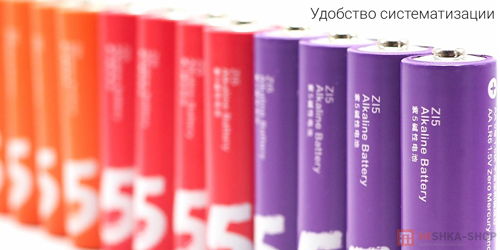 Батарейки CUKTECH LR6 1.5V тип AA 40 шт. AA540 (Цветные)