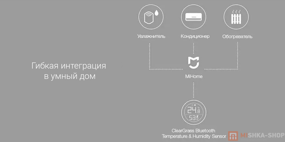 Метеостанция Qingping Bluetooth Temp & RH Monitor M Version Метеостанция Qingping Bluetooth Temp & RH Monitor M Version