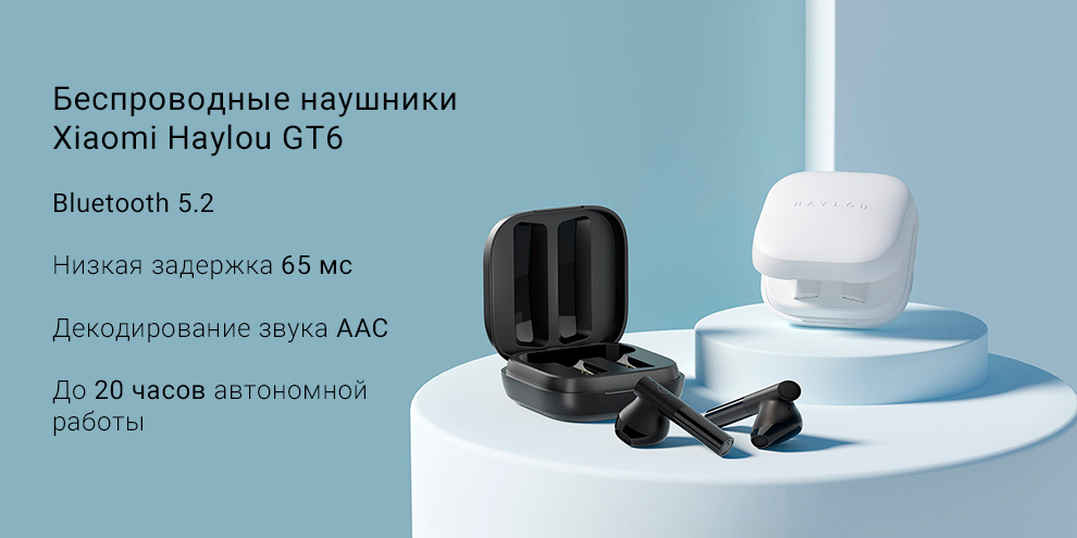 Беспроводные наушники Xiaomi Haylou GT6