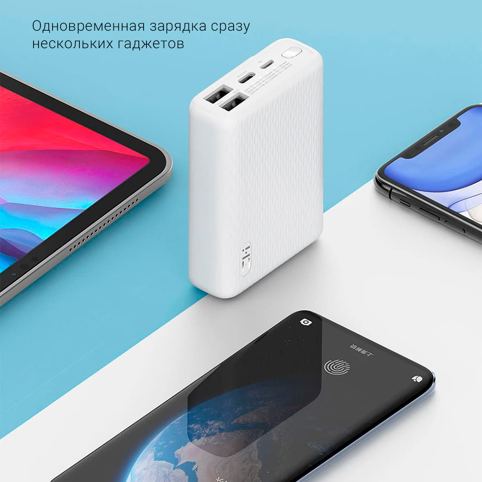 Внешний аккумулятор Xiaomi Mi Power Bank ZMI QB817 Mini Portable (10000 mAh)