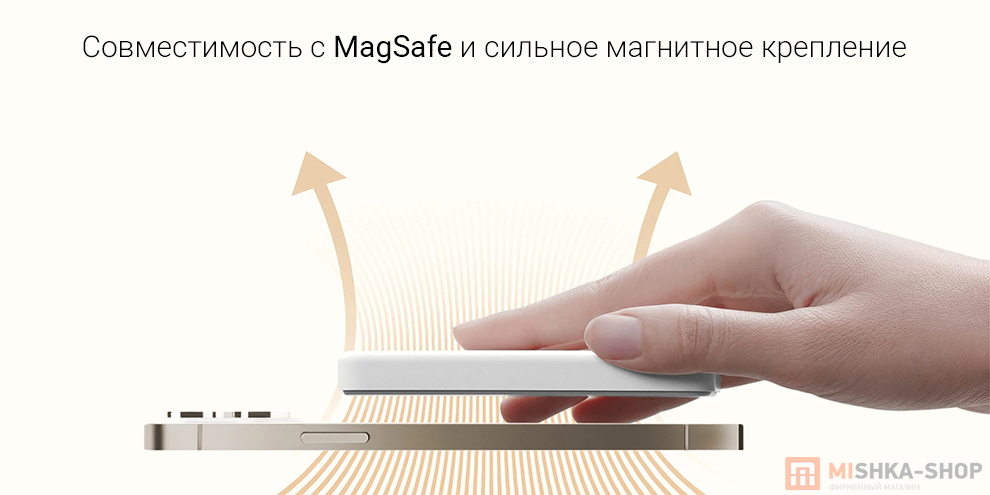 Внешний аккумулятор Xiaomi Magnetic Ultra-Thin Power Bank 5000 mAh 7.5W (WPB0507S)