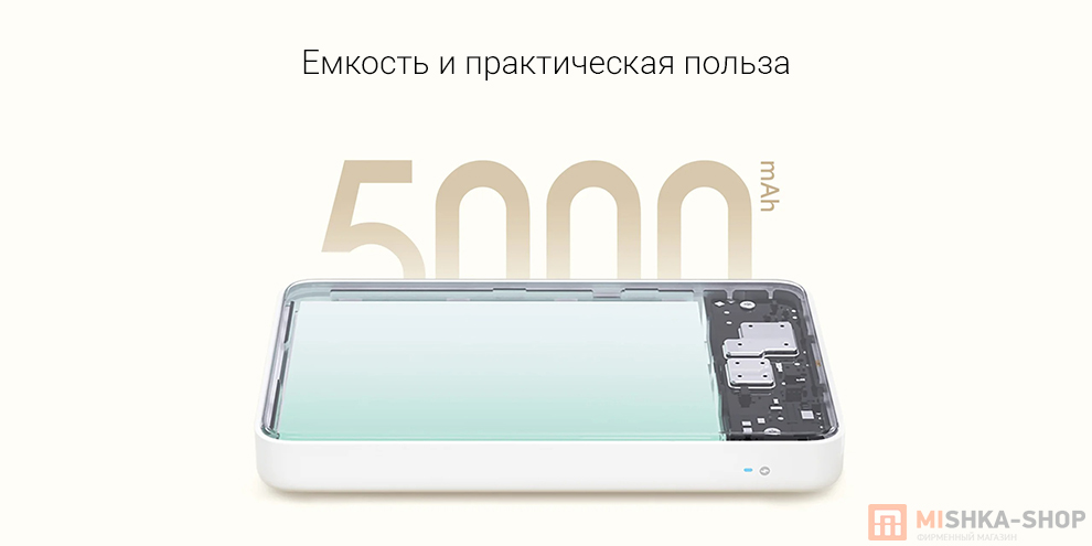 Внешний аккумулятор Xiaomi Magnetic Ultra-Thin Power Bank 5000 mAh 7.5W (WPB0507S)