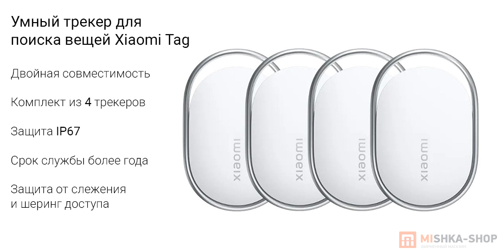 Умный трекер для поиска вещей Xiaomi Tag