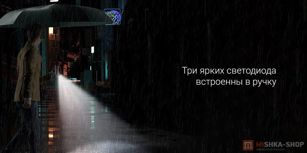 Зонт с фонарем Zuodu Umbrella Smart Reverse Folding Зонт с фонарем Zuodu Umbrella Smart Reverse Folding
