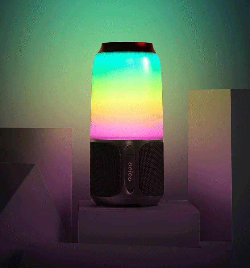 Портативная колонка с подсветкой Velev V03 Colorful Lighting Sound