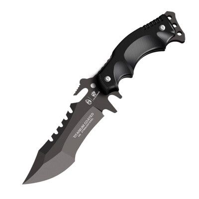 Нож тактический HX Trident Tactical Knife Black (Черный) — фото