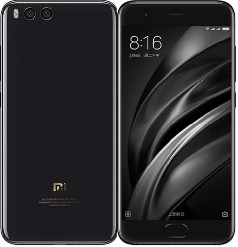 Смартфон Xiaomi Mi6 Ceramic 128GB/6GB Black/Gold (Черный/Золотой) — фото