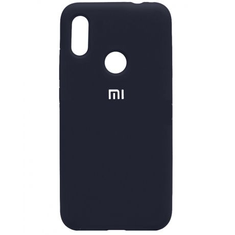 Силиконовый чехол Silicone Cover для Redmi Note 7 (Темно-синий) — фото