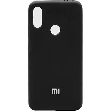 Силиконовый чехол Silicone Cover для Redmi Note 7 (Черный) — фото