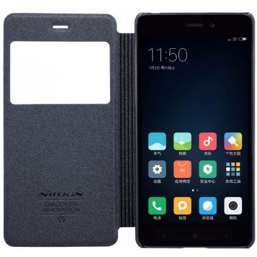 Чехол-книжка Nilkin Sparkle Gray для Redmi 4 Pro (Серый) — фото