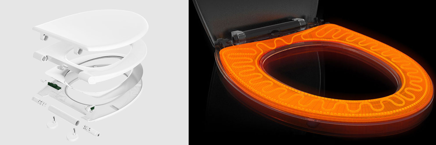 Крышка для унитаза с подогревом Whale Spout Heating Toilet Cover