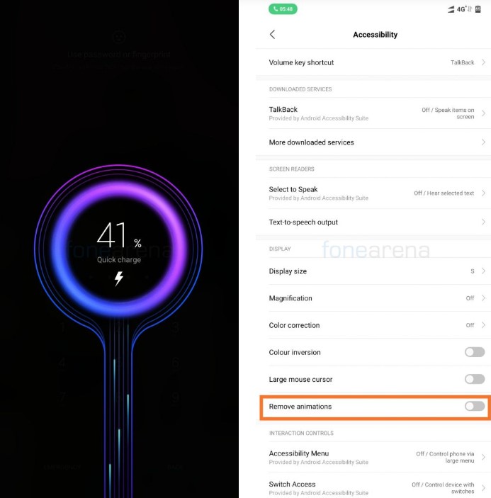 Новая анимация в MIUI 10
