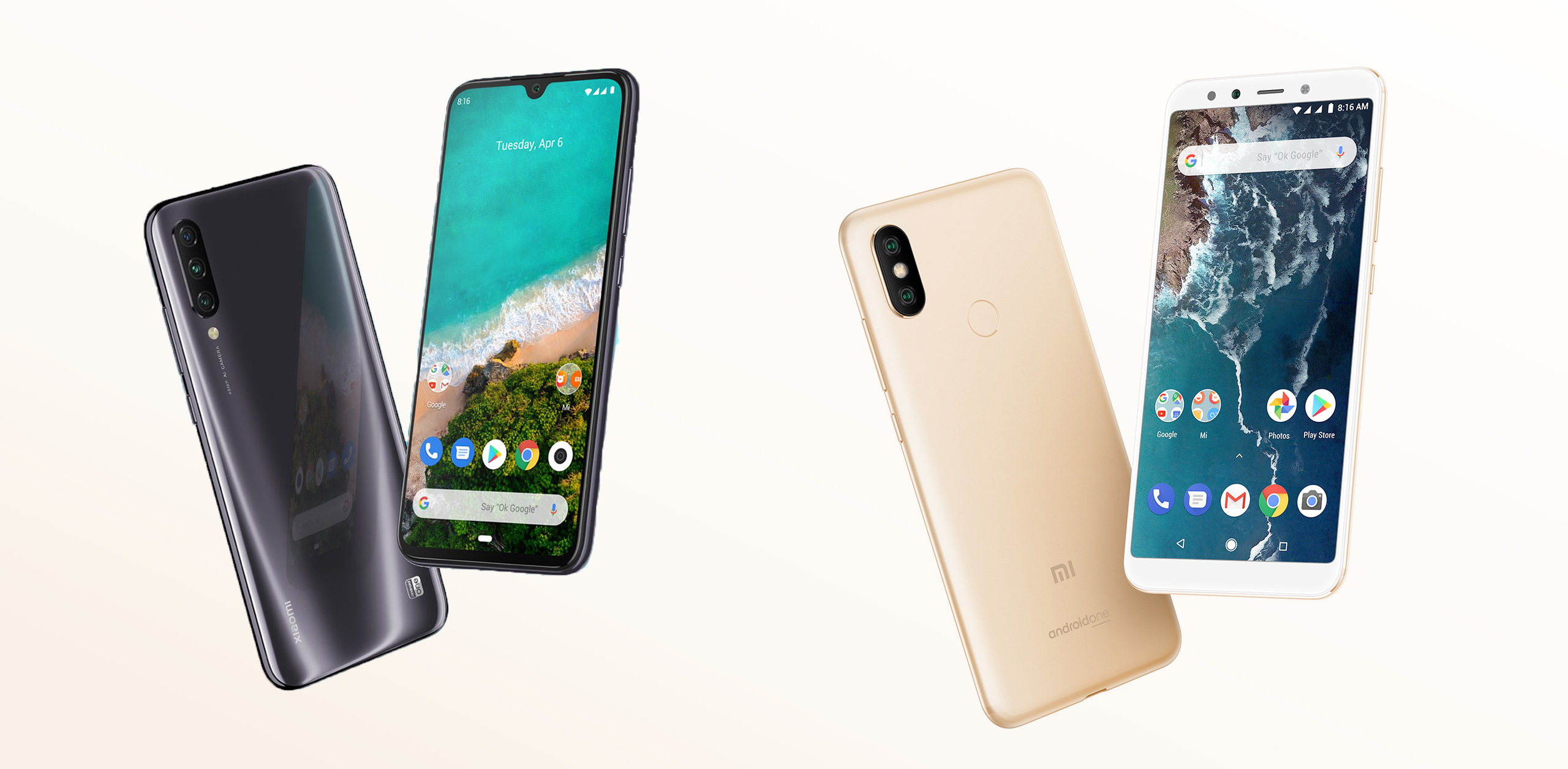 Сравнение смартфонов Xiaomi Mi A3 vs Mi A2