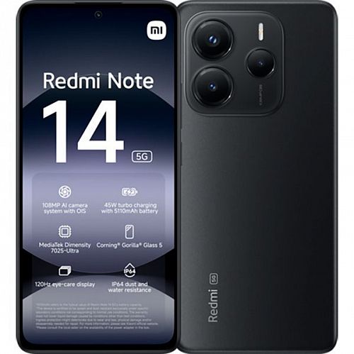 Смартфон Redmi Note 14 5G 12GB/512GB (Черный) — фото