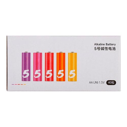 Батарейки CUKTECH LR6 1.5V тип AA 40 шт. AA540 (Цветные) — фото