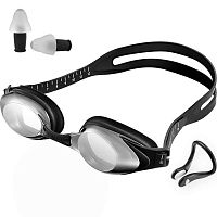 Плавательные очки Yunmai SwimGoggles Nose Clip Ear Plugs Set Gray (Серый) — фото