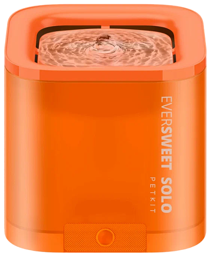 Питьевой фонтан для животных c системой фильтрации Eversweet Petkit Solo P4103 (Оранжевый) — фото