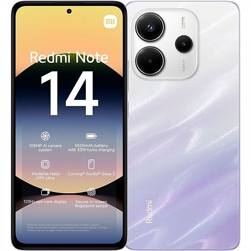 Смартфон Redmi Note 14 6GB/128GB (Фиолетовый) — фото