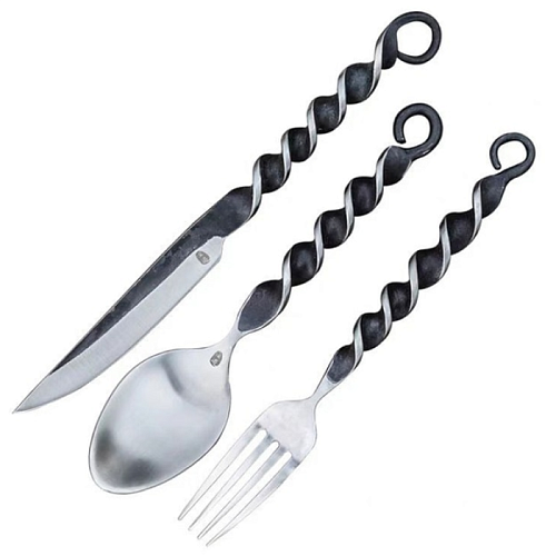 Походный столовый набор HX OUTDOORS Dinner Ware Sets 440C Stainless Steel (Серебристый) — фото
