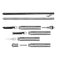 Тактический посох HX Outdoors Multifunctional Tactical Stick Silver (Серебристый) — фото