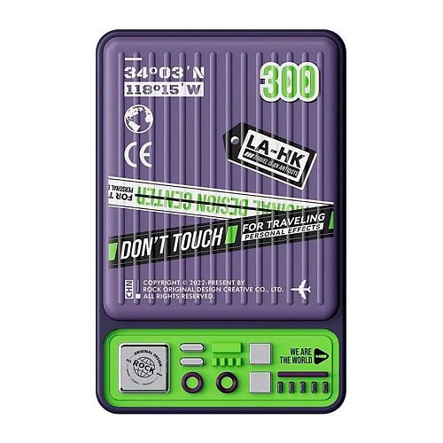 Внешний аккумулятор ROCK Travel Series P90 20W Magnetic Wireless Powerbank 10000mAh (Фиолетовый) — фото