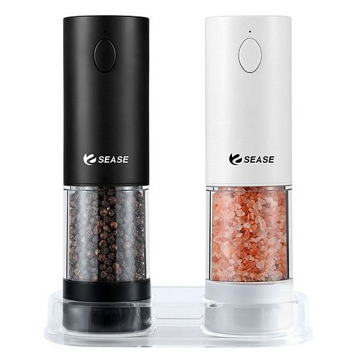Набор электрических мельниц Sease KYMQ-45A с подставкой (USB Tуре-C) — фото Набор электрических мельниц Sease KYMQ-45A с подставкой (USB Tуре-C) — фото