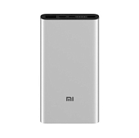 Внешний аккумулятор Xiaomi Mi Power Bank 3 (10000 mAh) Серебристый — фото
