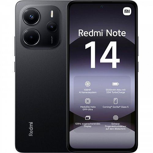 Смартфон Redmi Note 14 8GB/256GB (Черный) — фото