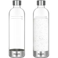 Бутылка для газирования Philips ADD916/10 1л 2 шт. (4897099305477) (Серебристый) — фото