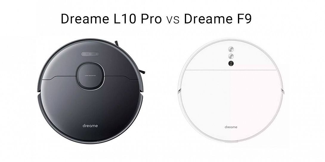 Сравнение пылесосов Dreame L10 Pro vs Dreame F9