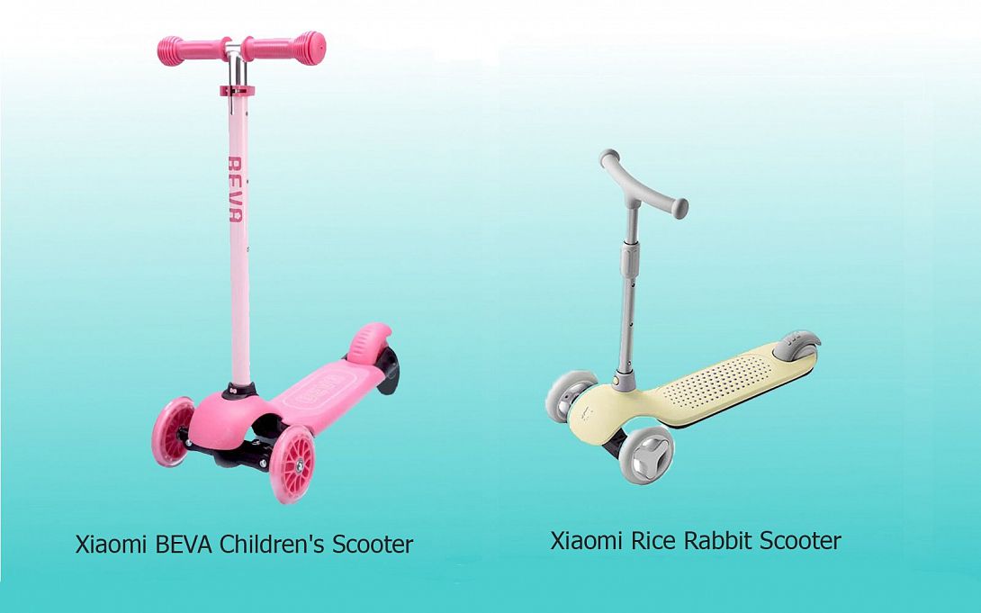 Что выбрать для своего ребенка, самокат-кикборд Xiaomi Rice Rabbit Scooter или самокат Xiaomi BEVA Children's Scooter
