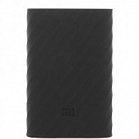 Силиконовый чехол Xiaomi Silicone Protector Sleeve для аккумулятора Mi Power Bank 20000 Черный — фото