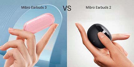 Сравнение Mibro Earbuds 2 и Mibro Earbuds 3