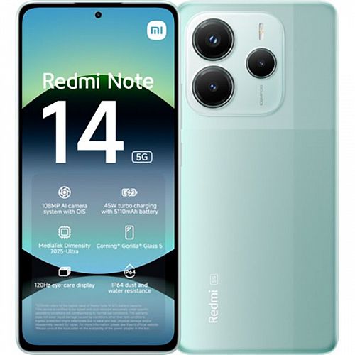 Смартфон Redmi Note 14 5G 6GB/128GB (Зеленый) — фото