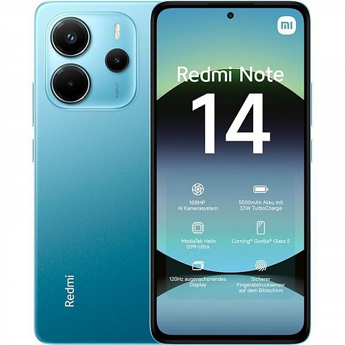 Смартфон Redmi Note 14 6GB/128GB (Голубой) — фото