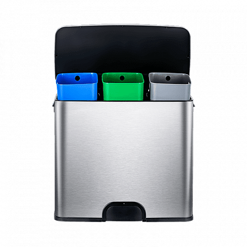 Мусорное ведро Ninestars Three Classification Electronic Light Touch Trash Can 45 L — фото