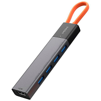 Адаптер MIIIW Type-C HUB Adapter 5 in 1 (MWCMA05) (Серый) — фото