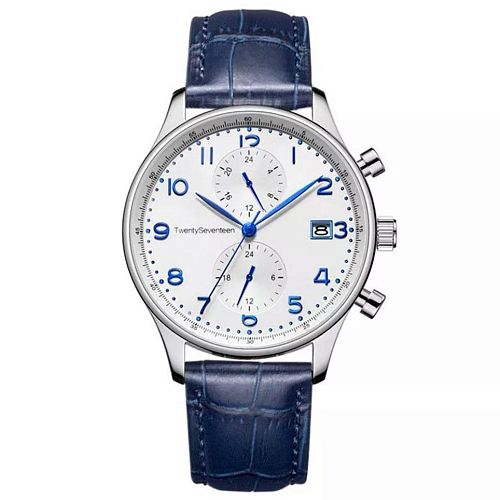 Кварцевые часы TwentySeventeen Light Business Quartz Watch Blue (Синие) — фото