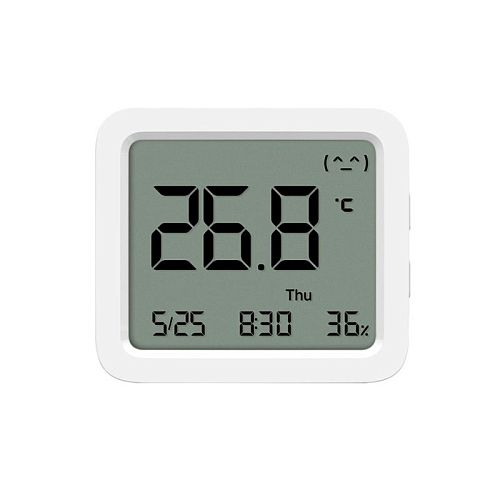Датчик температуры и влажности Xiaomi Smart Temperature and Humidity Monitor 3 (Белый) — фото