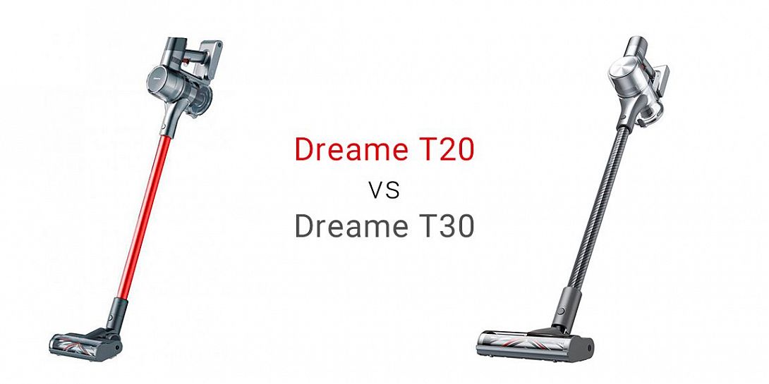 Сравнение беспроводных пылесосов Dreame T30 vs Dreame T20