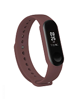 Силиконовый ремешок для Xiaomi Mi Band 5/6 (Коричневый) — фото