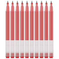 Ручки гелевые Xiaomi Mi Jumbo Gel Ink Pen 10 шт. (MJZXB02WC) Red (Красный) — фото