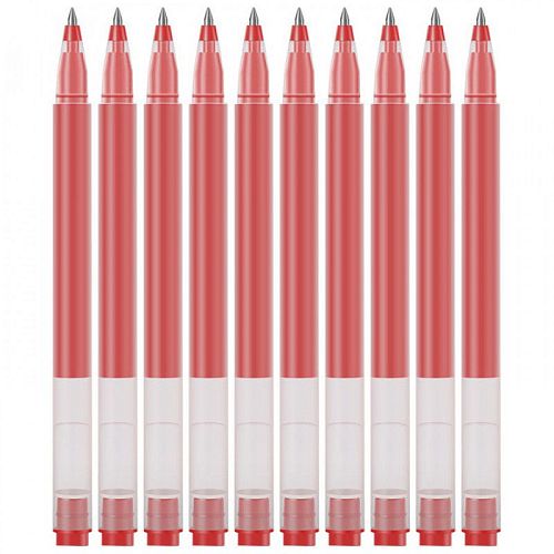 Ручки гелевые Xiaomi Mi Jumbo Gel Ink Pen 10 шт. (MJZXB02WC) Red (Красный) — фото