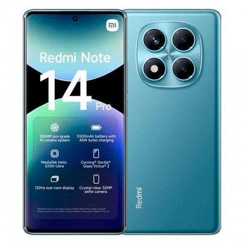 Смартфон Redmi Note 14 Pro 12GB/512GB (Голубой) — фото