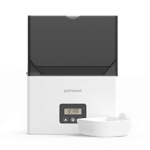 Кормушка для животных Petwant Cage Automatic Feeder (F4-LED) White (Белый) — фото